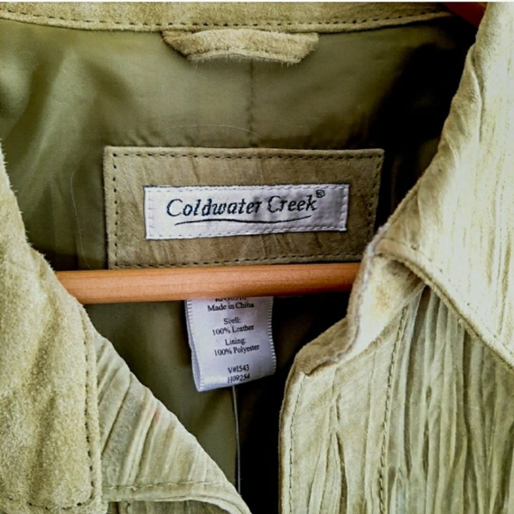 NWT:  Coldwater Creek Leather Jacket - Picture 3 of 3
